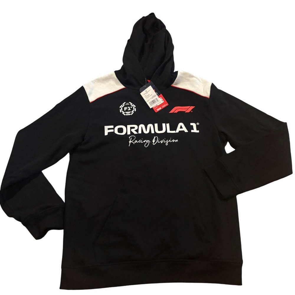 Formula 1 F1 Racing Division Hoodie Boys XL 18/20 Black Miami 2025 Pullover NWT